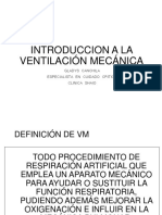 Introducción a la ventilación mecánica