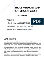 KELOMPOK 1 Masyarakat Madani Dan Kesejahteraan Umat