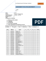 Assessment Tool For Assignment: Department of CSE - KPR Institute of Engineering and Technology, Coimbatore