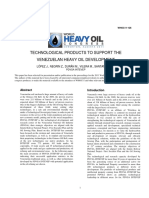 Technological Products To Support The Venezuelan Heavy Oil Development