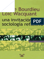 Una Invitación A La Sociología Reflexiva by Loïc Wacquant Pierre Bourdieu