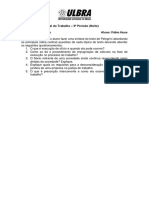 Direito Processual Do Trabalho - Atividade 2 - Fábio Huss