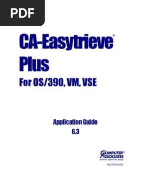 Easytrieve Manual Pdf