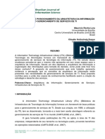 Uma Proposta de Posicionamento Da Arquitetura Da Informação No Gerenciamento de Serviços de Ti