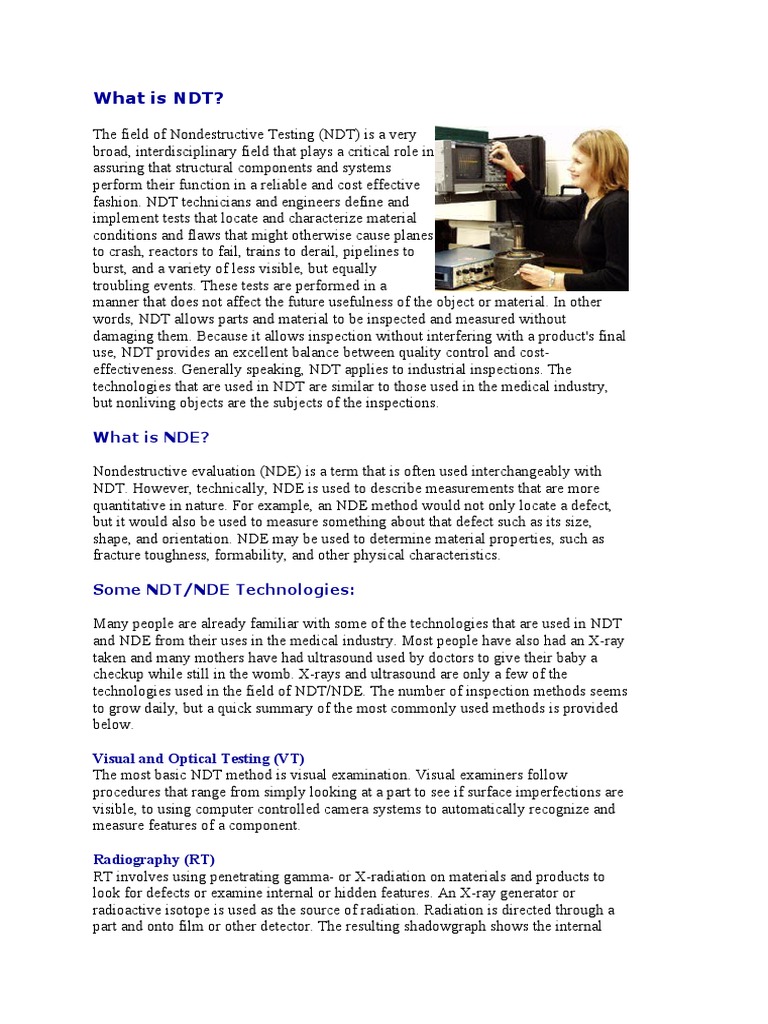 NDT Data | PDF | Nondestructive Testing | Physical Quantities