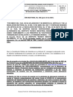 Resolucion Rectoral 028 Junio 24 de 2021