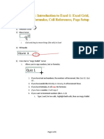 Notes 01 - # 13 in Series - Introduction To Excel