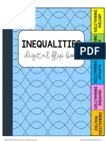 Copy of Inequalities Digital Flip Book