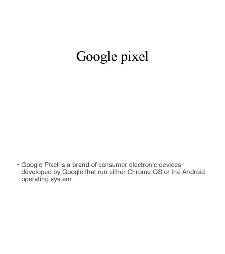 Google Pixel PDF