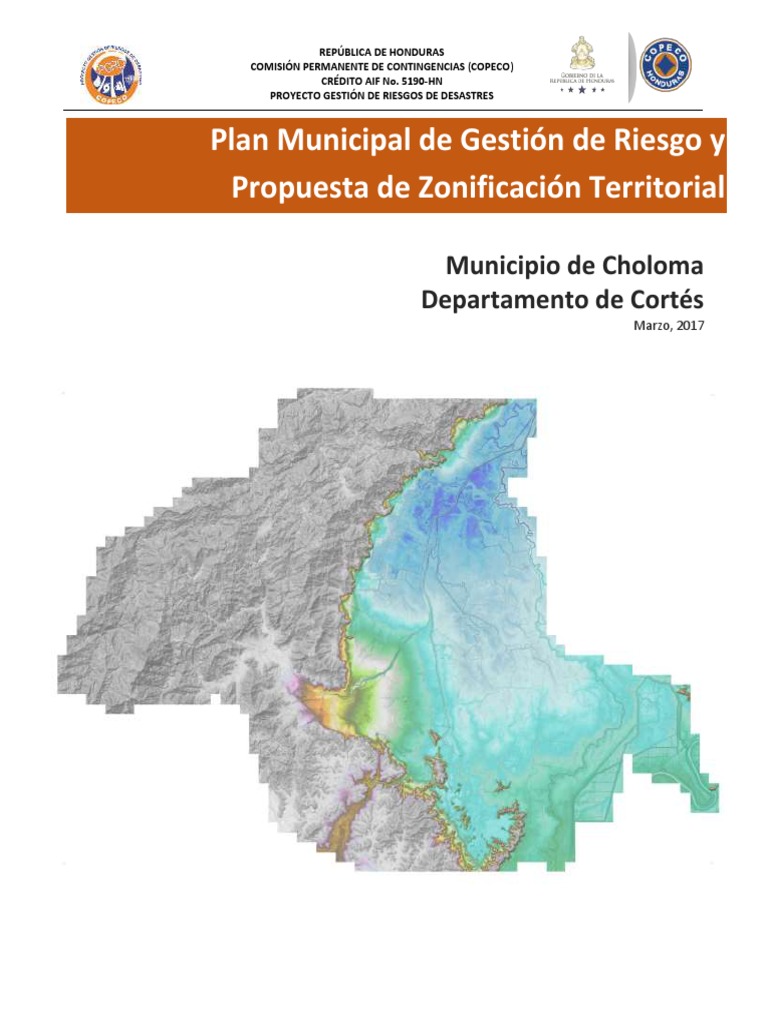 PMGR Choloma | PDF | Honduras | Ciclones tropicales