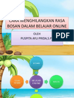 Cara Menghilangkan Rasa Bosan Dalam Belajar Online