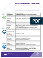 NRM - SACE Research Project Ideas - Flyer