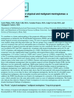 Long-Term Prognosis For Atypical and Malignant Meningiomas: A Study of 71 Surgical Cases