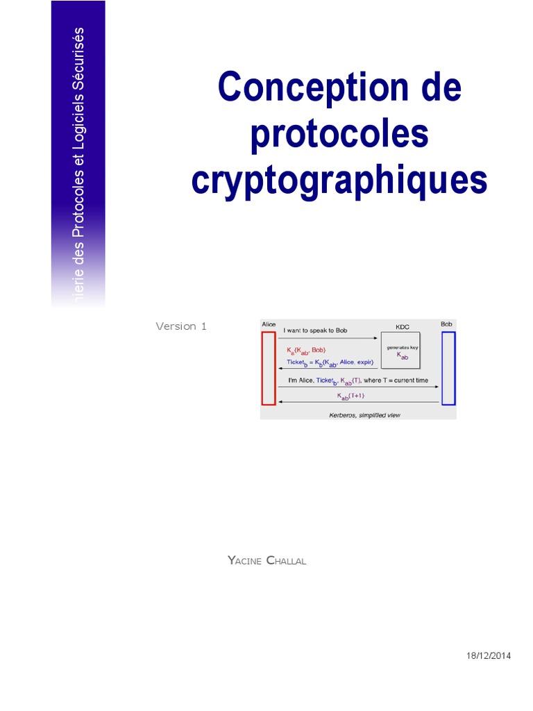 Comment Personnaliser Les Recurrences Avec Schéma Defini Mac CH3 Protocoles Cryptographiques | PDF | Public-key cryptography | Sécurité  du réseau informatique