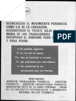 1974 Reencauzar El Movimiento Peronista