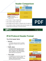 Protocol Header Comparison