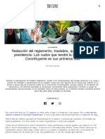 Redacción Del Reglamento, Traslados, Quién Asume La Presidencia_ Los Nudos Que Tendrá La Convención Constituyente en Sus Primeros Días