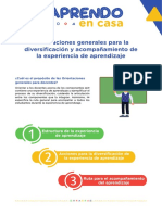 Orientaciones Generales Experiencias de Aprendizaje