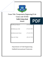 Course Title: Transportation Engineering II Lab Course Code: CE 452