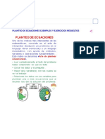 Planteo de Ecuaciones Ejemplos y Ejercicios Resueltos