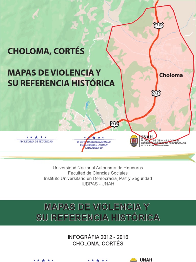 Mapas de Violencia en Choloma 2012-2016 | PDF | Suicidio | Accidente de  tráfico