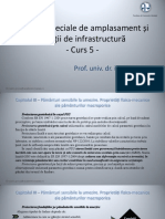 Condiții Speciale de Amplasament Și Soluții de Infrastructură - Curs 5