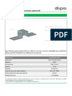 Base fija INOX para punta captora 40mm