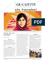 Malala Yousafzai Newsletter by Harry Patel.