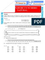 Multiplos de Un Numero Natural para Tercero de Primaria