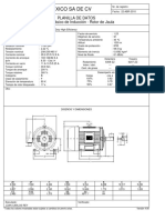 Weg México Sa de CV: Planilla de Datos Motor Trifásico de Inducción - Rotor de Jaula