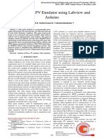 A Low-Cost PV Emulator Using Labview and Arduino: Suganthi K, Sundararaman K, Venkatakrishnakumar V