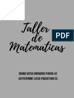 TALLER MATEMATICAS