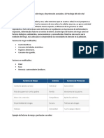 Analizar y Describir Los Factores de Riesgo y de Protección Asociados A La Psicología Del Ciclo Vital