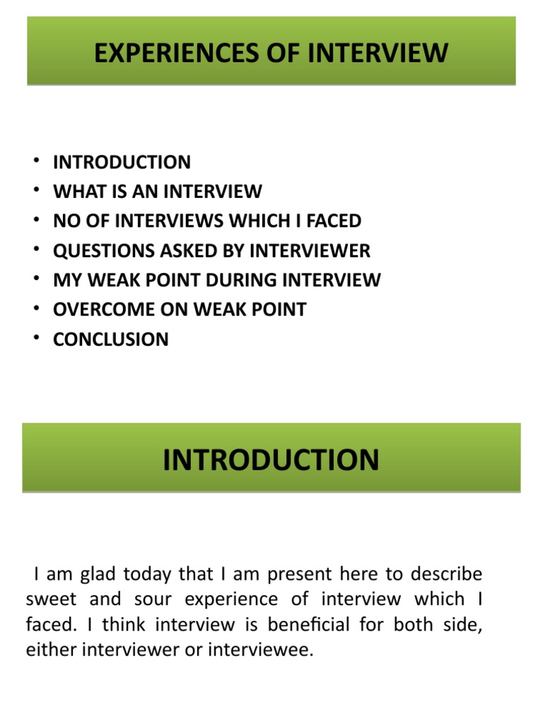 Interview Experiences and Tips | PDF | Career & Growth | Self-Improvement