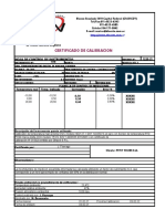 Certificado de Calibracion: Hoja de Control de Instrumentos