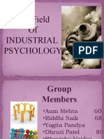 Sub Field of Industrial Psychology