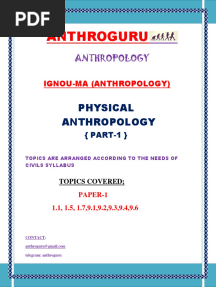 Ignou Physical Anthropology-1