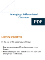 Managing Differentiated Classrooms