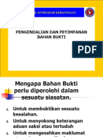 Pengendalian Dan Penyimpanan Bahan Bukti