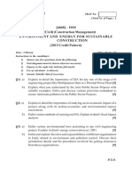 (4660) - 1010 M.E (Civil) (Construction Management) Environment and Energy For Sustainable Construction (2013 Credit Pattern)