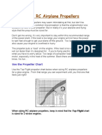 Sizing RC Airplane Propellers: Use The Propeller Chart