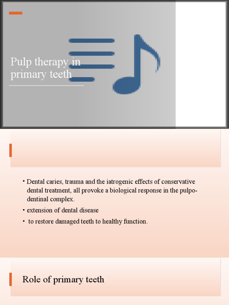Pulpal Therapy in Primary | PDF | Mouth | Dentistry