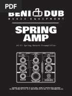 Spring AMP: Hi-Fi Spring Reverb Preamplifier