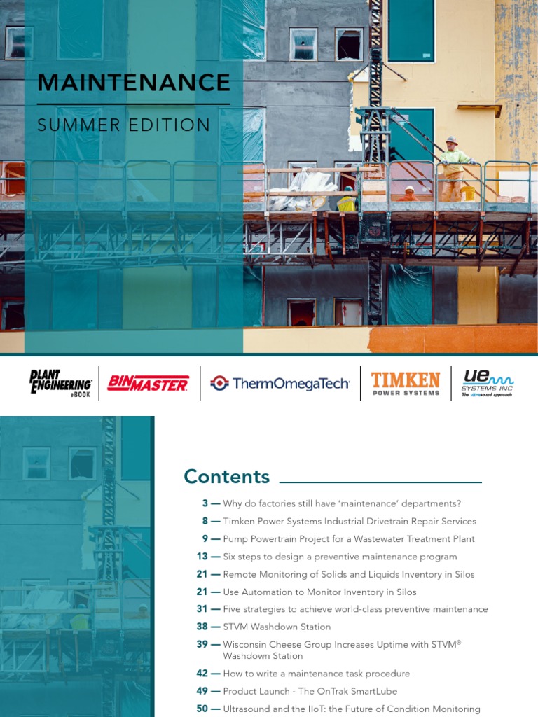 Maintenance Summer Edition | PDF | Inventory | Automation