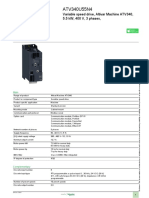 ATV340U55N4 Variable Speed Drive 5.5kW Data Sheet