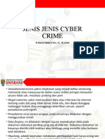 JENIS JENIS CYBER CRIME Pertemuan 4
