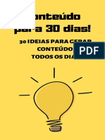 30 Ideias de Posts