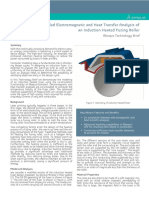 Coupled Electromagnetic and Heat Transfer Analysis of An Induction Heated Fusing Roller