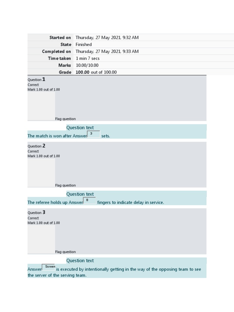 Team Sports Quiz 4 PDF Team Sports Sport Variants