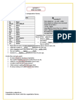 Activity 7 New Cultures: Adjective Comparative